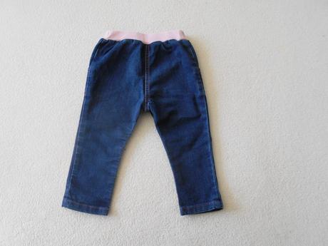 Elastické riflové nohavice, 74