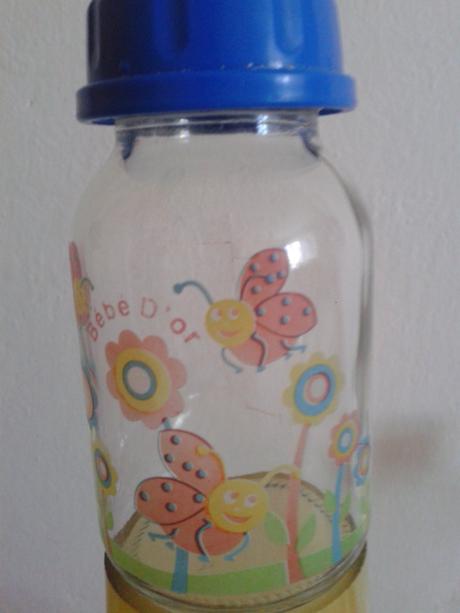3 sklenené dojčenské fľaše, nuk