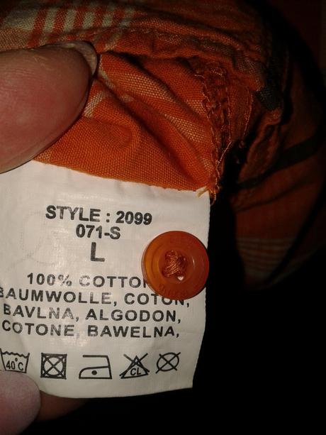Značková bavlnená košeľa blend veľ. l, l