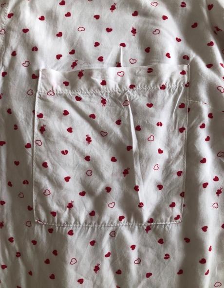 Biela srdiečková blúzka xs/34, 34