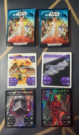 Stars wars kartičky z kauflandu, 