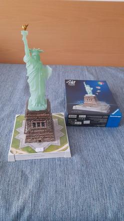 3d puzzle ravensburger socha slobody (nočná edícia, 