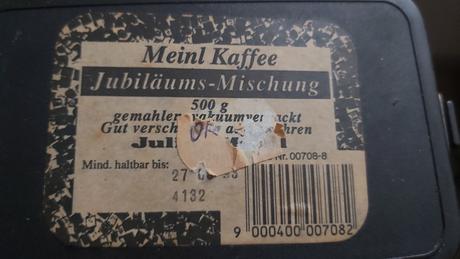 Retro plechovka julius meinl nálezový stav,