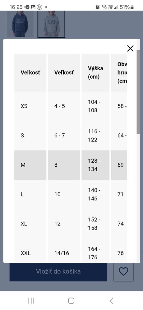 Mikina gap kids, gap,164