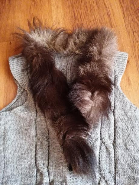 Vesta s kožušinkou, l