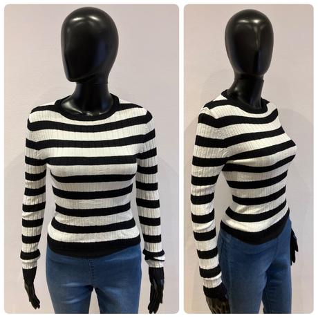 Dámsky pásikavý sveter (s), terranova,s