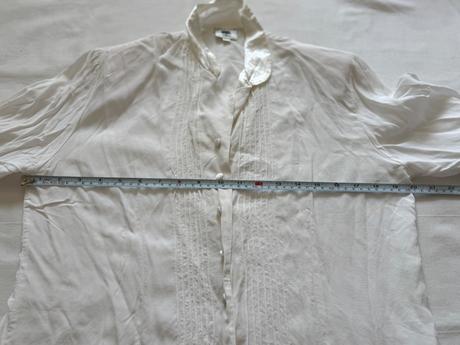 Biela vintage košeľa z viskózy jennifer by adelste, m