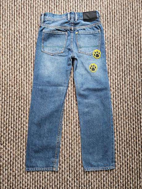 Rifle s nášivkami, h&m,128