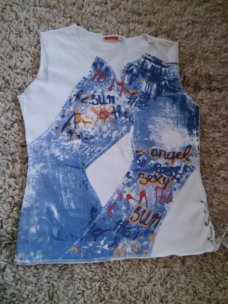 Bavlnené tielko 146/152 darujem, 140