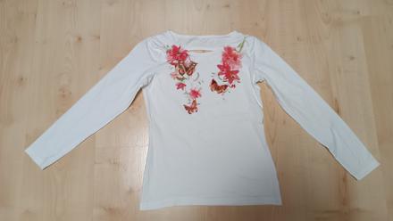 Tričko s motýľmi, h&m,134