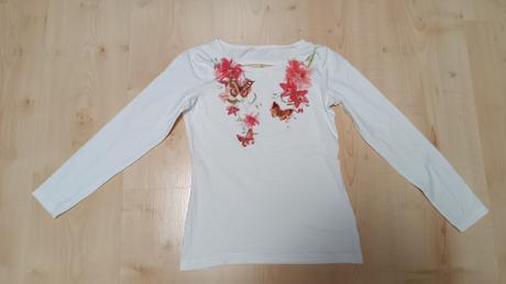 Tričko s motýľmi, h&m,134