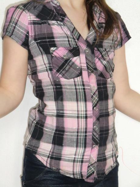 Košielka - blúzka kockovaná vel 116/ 122/128, h&m,122