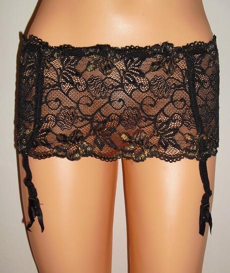 Sexy leskly podvazkovy korzetovy pas, m