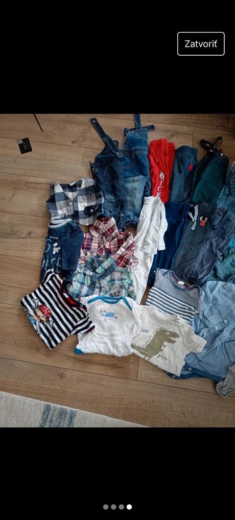 Balík chlapčenského oblecenia 3-6/6-9 mesiacov, 68–80