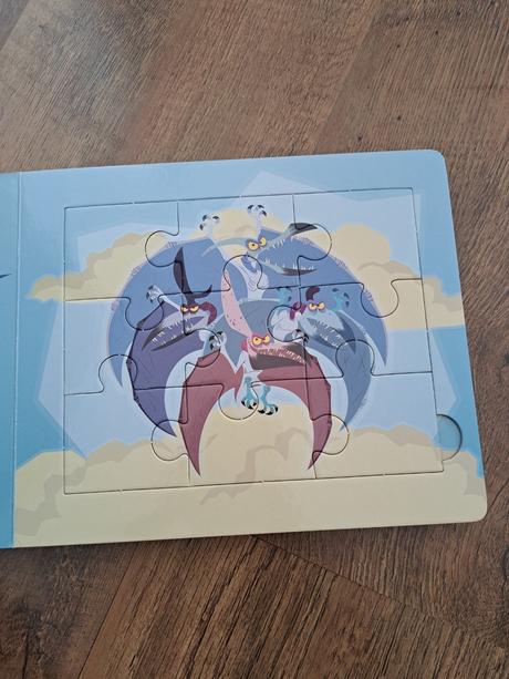 Knižka puzzle dino,