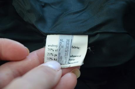 Zimný kabát s kašmírom a kapucňou-xl, xl