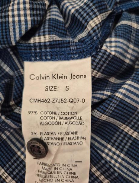 Károvaná košeľa calvin klein, calvin klein,s