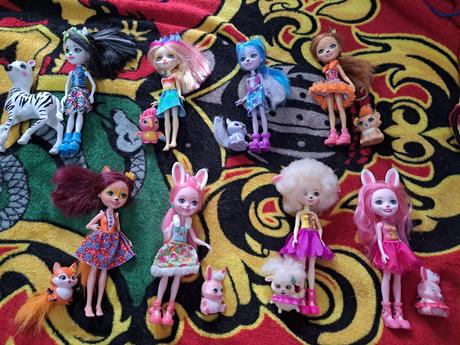 Bábiky enchantimals - rôzne druhy, 