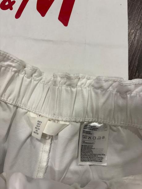 H&m riflove biele kratasy s, h&m,s