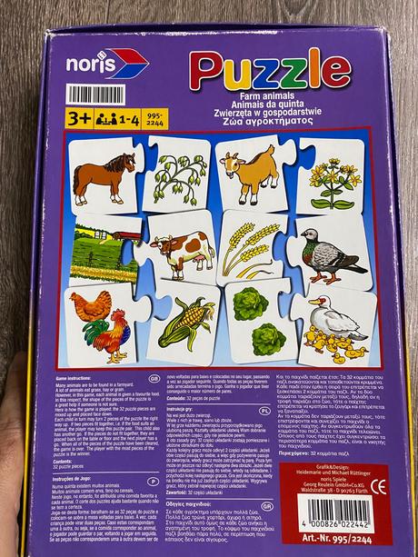 Zvieratá na farme-náučná hra,