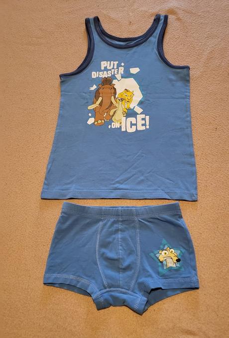 2x tielko, boxerky velk. 110/116, lupilu,110