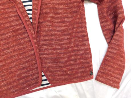 Luxusny mikinovy blejzer bez zapinania, 36