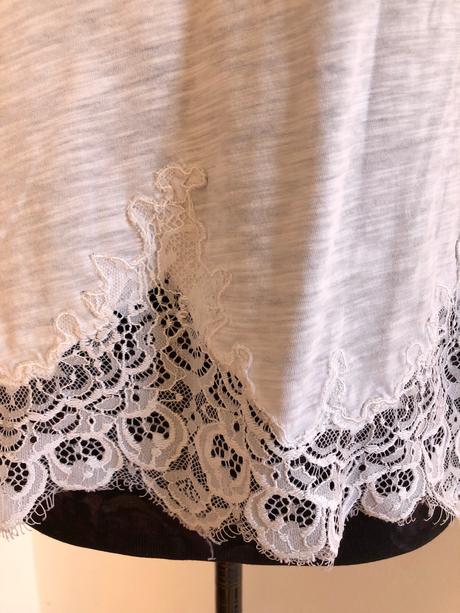 Tričko s čipkou, m