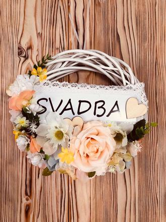 Svadobný venček na dvere,