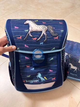 Školská taška pre prváka, vrecúško a peračník,