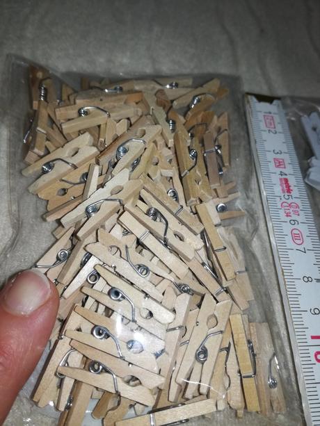 Mini wooden pegs - mini drevene stipceky nwi19, 