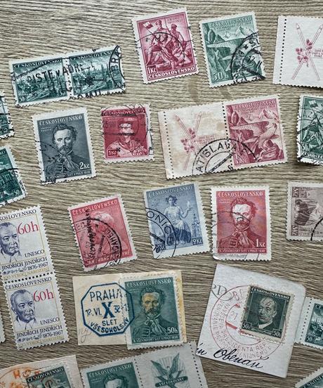 Československo staršie pečiatkované známky c.4,