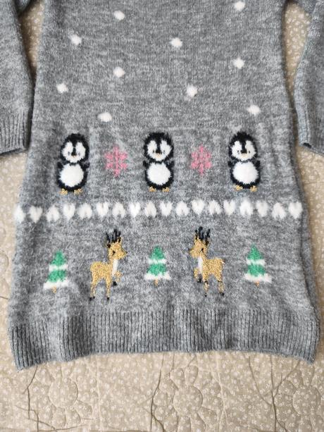 Dievčenské pletené šaty, h&m,122