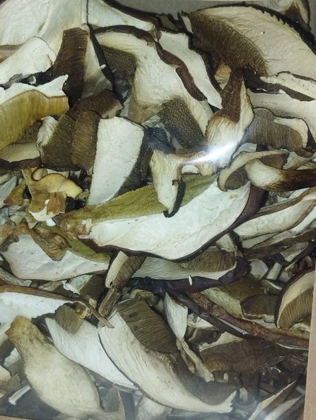 Sušené lesné hríby, 