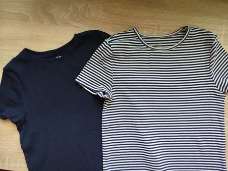 2x tričko 134/140, h&m,134