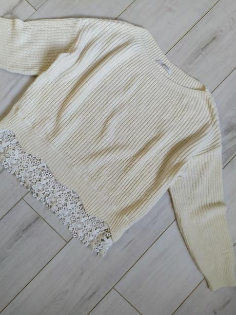 Sveter s čipkou promod, promod,xl