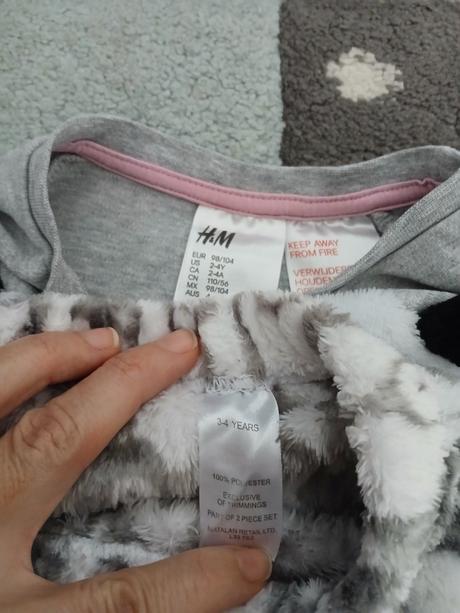 Teple pyzamo 104, h&m,104