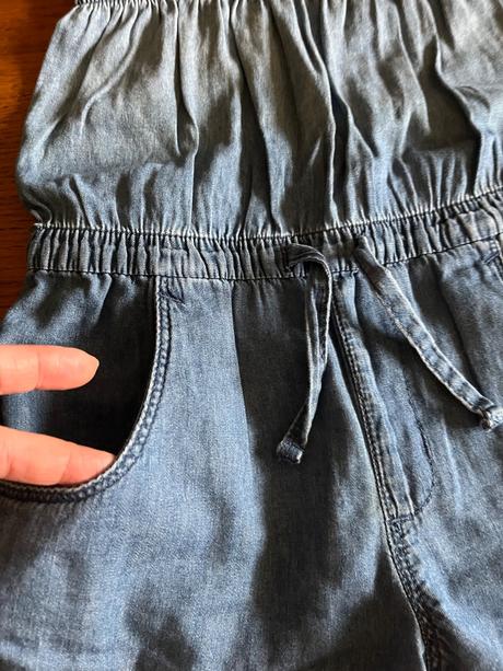 Letný rifľový overal na ramienka, pepperts,122