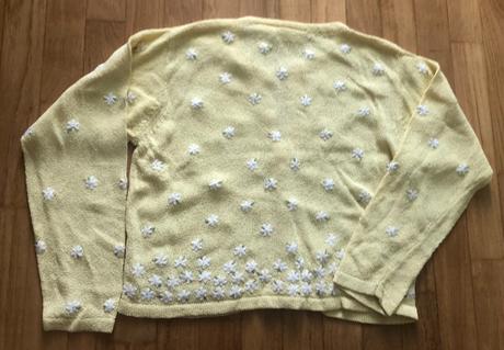 Detský pletený svetrík d 38, š 37, r 42cm, xl