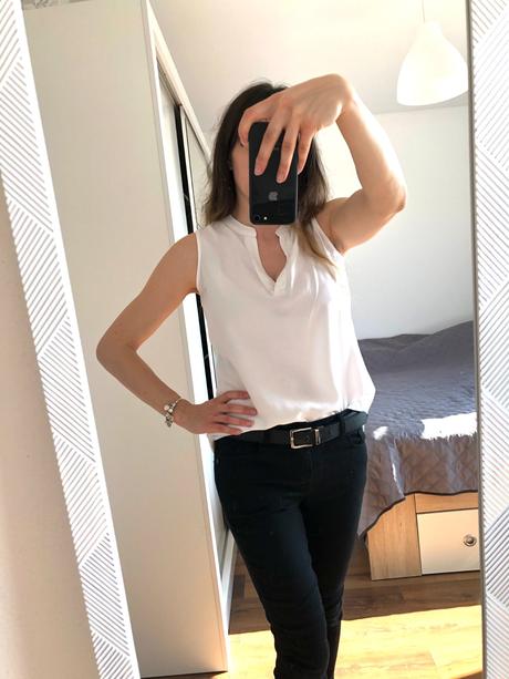 Biela elegantná blúzka z viskózy, amisu,xs