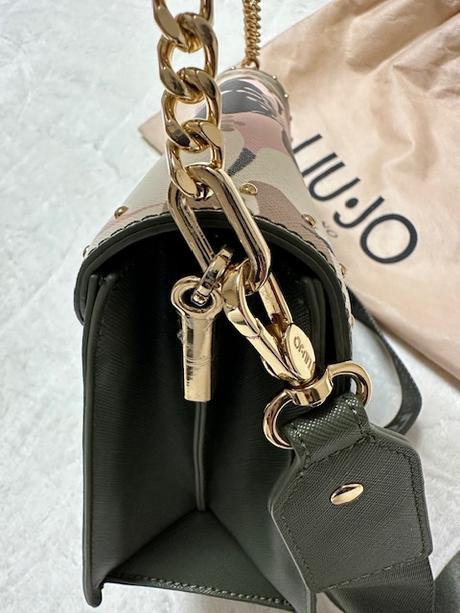 Khaki ružová kabelka na plece zn. liu jo originál, liu jo