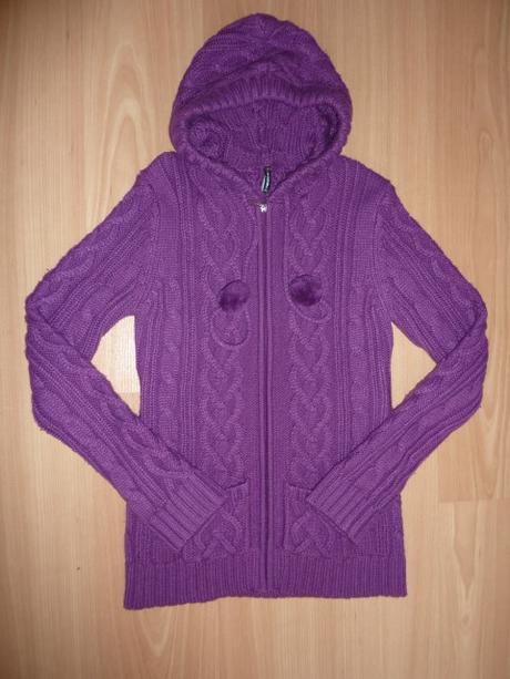 Sveter s kapucňou, fishbone,xl