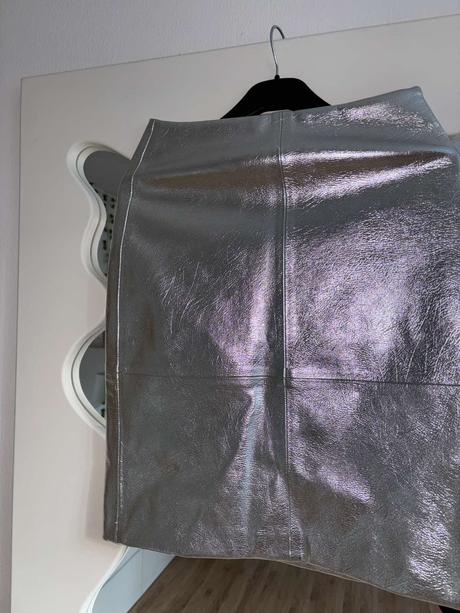Strieborná sukňa h&m 36, h&m,36 / s
