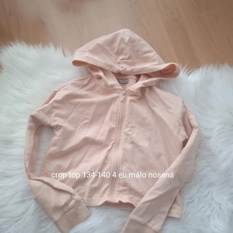 Crop mikina, 140