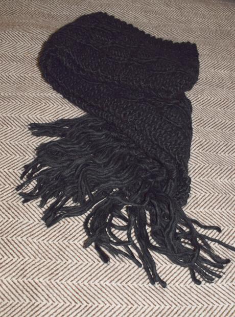 Dlhý čierny šál next, next,xl