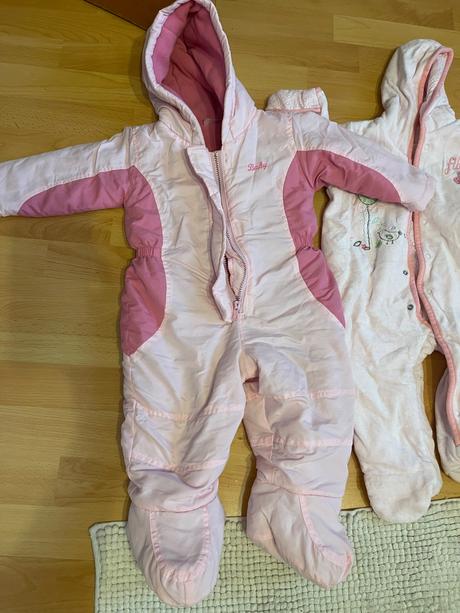 Zimné kombinézy dievča 9-12 mesiacov, 74