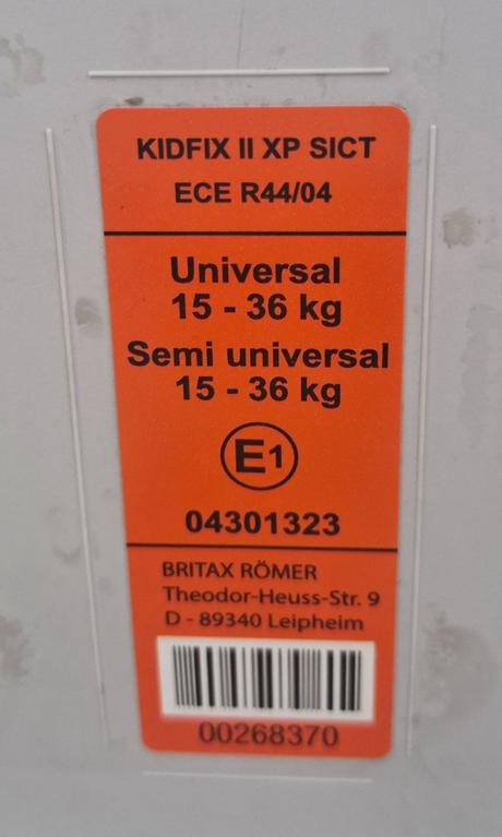 Britax römer isofix 15 - 36 kg, britax