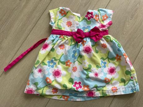 Carters kvetované šaty s mašľou, carter's,74