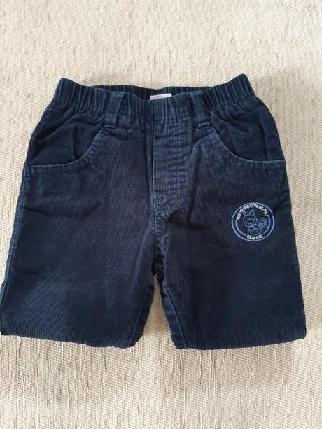 Tnavomodré zateplené nohavice, 98