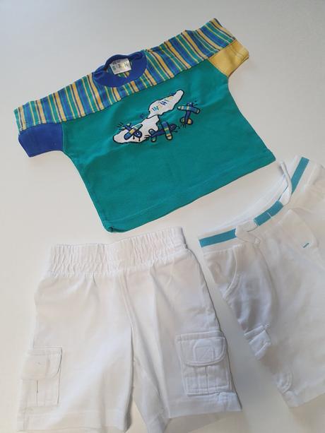 Nohavice a tričko, bio bavlna veľ. 68 - top stav, baby club,68