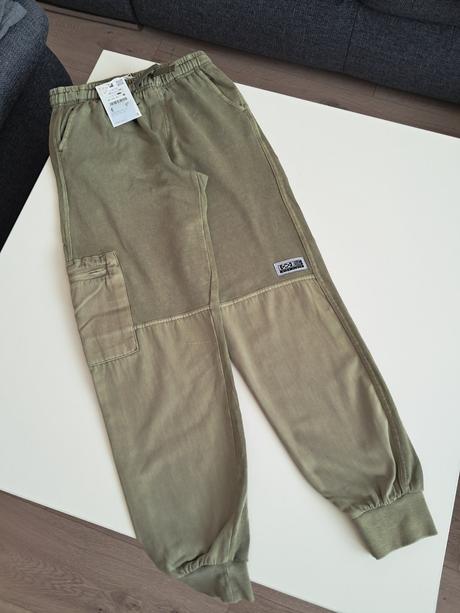 Khaki teplaky zara v.152, zara,152